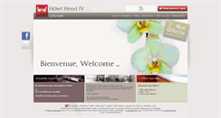 Desktop Screenshot of hotel-henri-iv.com
