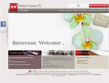 Tablet Screenshot of hotel-henri-iv.com